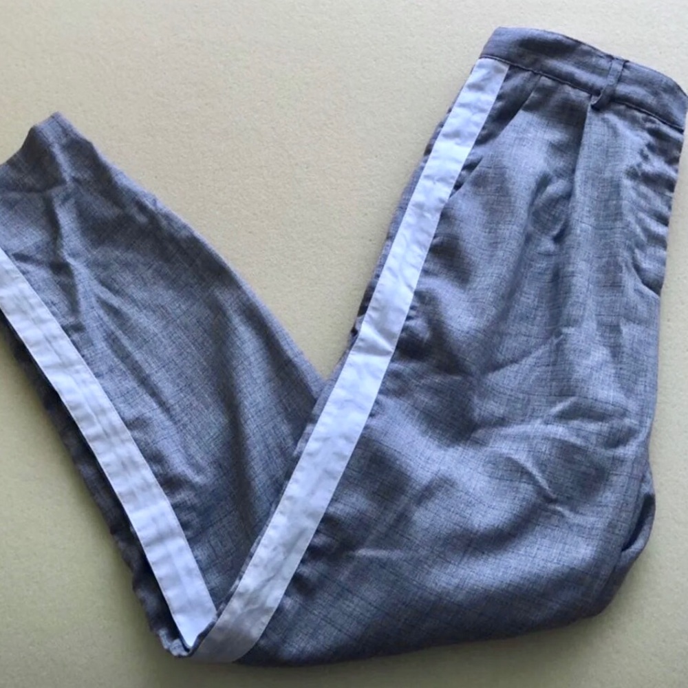Gray trousers
